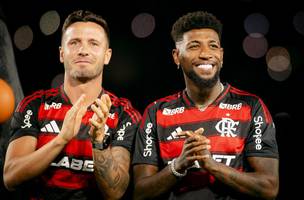 Saul e Emerson Royal sao reforcos do Flamengo (Foto: Adriano Fontes/Flamengo)