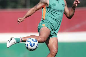 Thiago Silva em treino no Fluminense (Foto: Marcelo Goncalves/FFC)