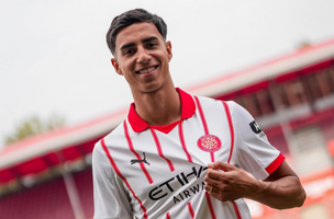 Vitor Reis foi anunciado pelo Girona como 'zagueiro que se destaca pela combinacao de forca fisica, eficiencia no jogo aereo e bom passe' (Foto: Divulgacao/Instagram/@gironafc)