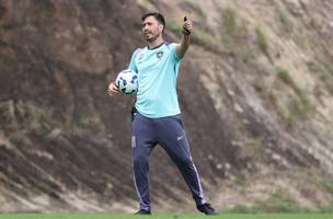 Davide Ancelotti em treino do Botafogo (Foto: Vitor Silva/Botafogo)