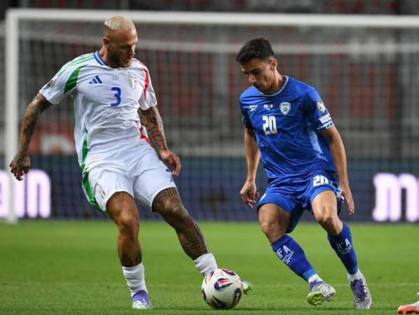 Jogo entre as selecoes de Italia e Israel pelas Eliminatorias da Copa do Mundo de 2026