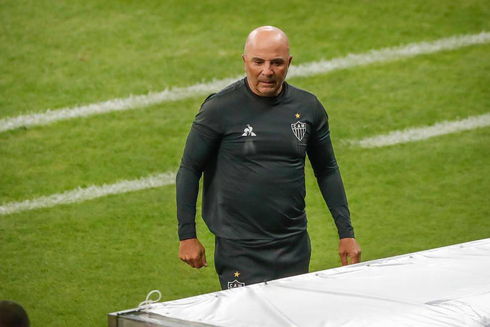 Jorge Sampaoli durante Atletico-MG 4 x 0 Patrocinense