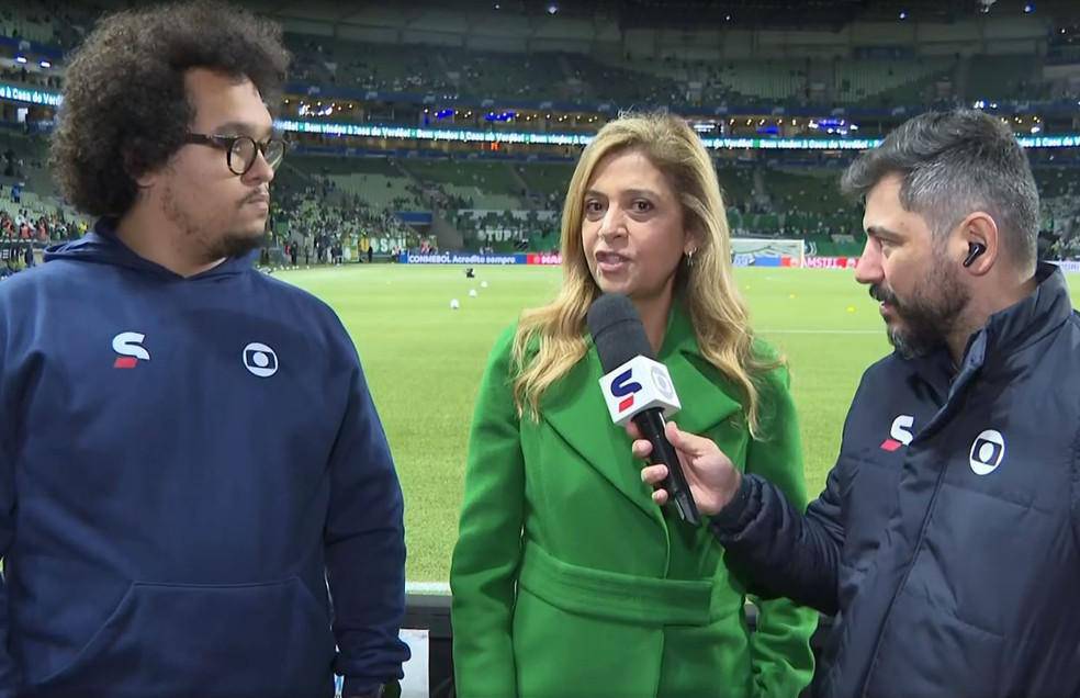 Leila Pereira em entrevista ao ge.globo