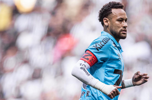 Neymar no jogo entre Atletico-MG e Santos (Foto: Raul Baretta/ Santos FC)