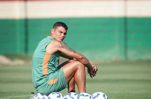 Thiago Silva em treino do Fluminense (Foto: Marcelo Goncalves / Fluminense)