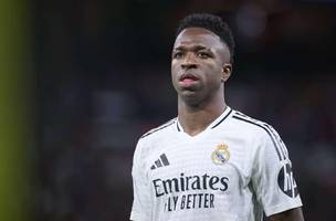 Vinicius Jr. durante partida do Real Madrid (Foto: Reproducao / Imago)