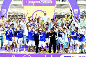 Cruzeiro campeao da Copinha. (Foto: Reproducao /  Marcos Ribolli)