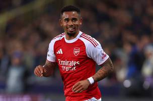 Gabriel Jesus em acao pelo Arsenal na Champions League (Foto: Reproducao / Imago)