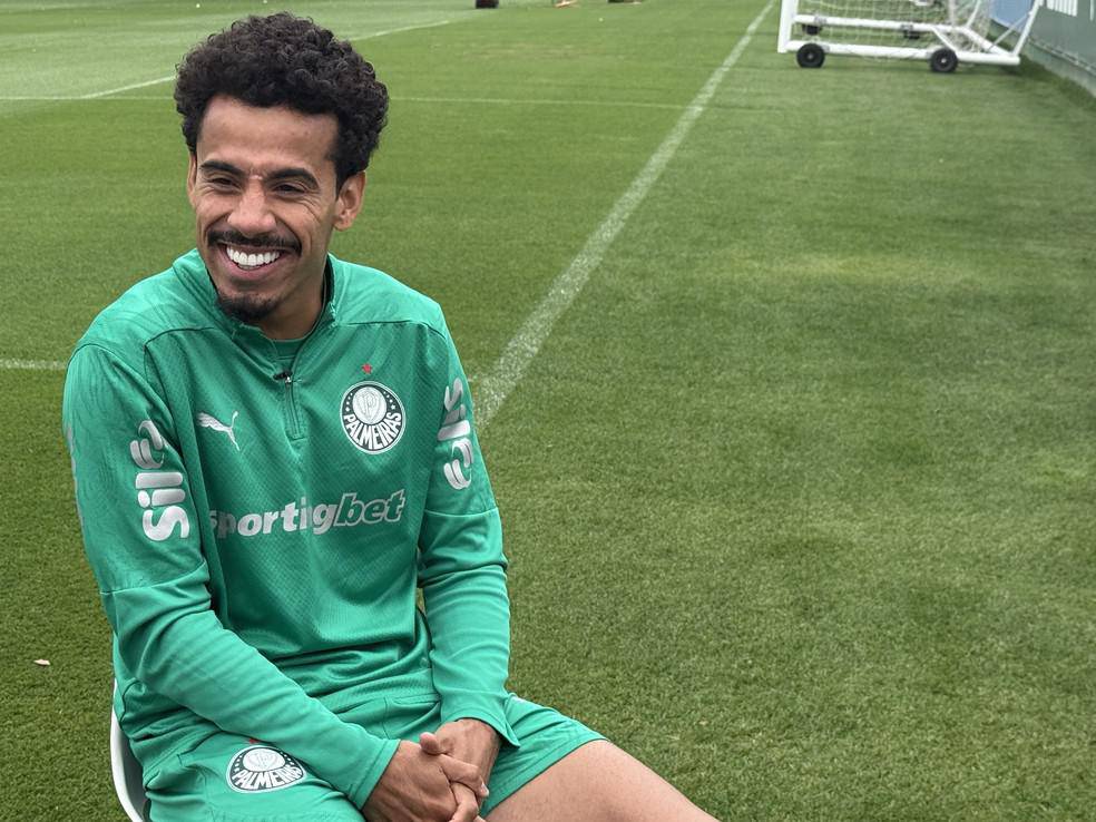 Lucas Evangelista durante entrevista para o ge.