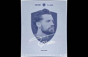 Reforco do Al-Hilal, Pablo Mari estava na Fiorentina, da Italia (Foto: Divulgacao / Al-Hilal)