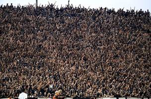 Torcida do Corinthians presente na Neo Quimica Arena. (Foto: Reproducao / Marcos Ribolli)