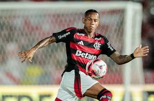 Wallace Yan durante jogo entre Flamengo e Bangu. (Foto: Gilvan de Souza/Flamengo)