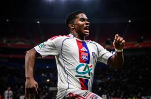 Endrick chega a cinco gols em cinco jogos no Lyon. (Foto: Reproducao / AFP)