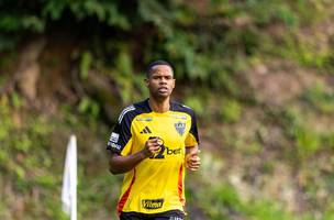 Junior Santos em treino do Atletico-MG. (Foto: Paulo Henrique Franca / Atletico)