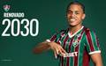 Matheus Reis renovou o contrato ate o fim de 2030 (Foto: Divulgacao / Fluminense