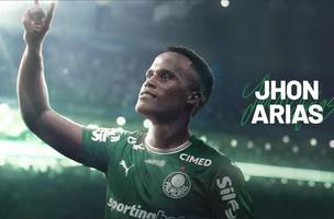 Palmeiras anuncia Jhon Arias (Foto: Reproducao)