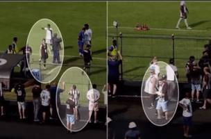 Momento em que medica e assediada em Ribeirao Preto (Foto: Reproducao)