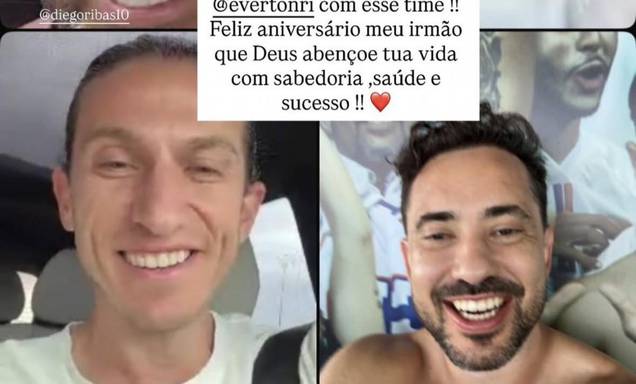 Ex-campeões do Flamengo celebram aniversário de Everton Ribeiro