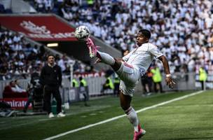 Endrick, durante partida deste sabado (25) (Foto: Arnaud Finistre / AFP)