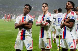 Endrick em partida do Lyon contra o PSG (Foto: Twitter/Lyon)