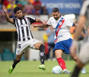 Santos e Bahia empatam em jogo movimentado na Fonte Nova