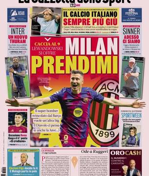 Lewandowski mira Milan com contrato no fim, diz jornal