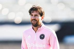 Lionel Messi em treinamento do Inter Miami (Foto: Reproducao / Inter Miami)