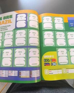 Neymar não aparece no álbum da Panini para Copa de 2026