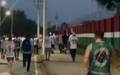 Torcedores do Fluminense protestaram no CT Carlos Castilho (Foto: Reproducao
