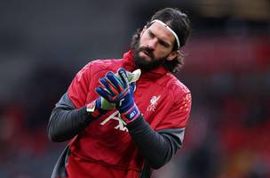 Alisson Liverpool x Manchester City (Foto: Phil Noble/Reuters)