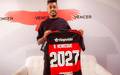 Bruno Henrique renova com Flamengo ate 2027 (Foto: Adriano Fontes/Flamengo