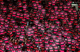 Festa da torcida do Flamengo no Maracana (Foto: Gilvan de Souza / Flamengo)