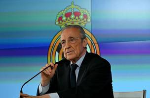 Florentino Perez, presidente do Real Madrid (Foto: JAVIER SORIANO / AFP)