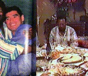 Vídeo revela jantar histórico de Pelé e Maradona
