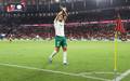 Paulinho em comemoracao contra o Flamengo. (Foto: Cesar Greco / SEP