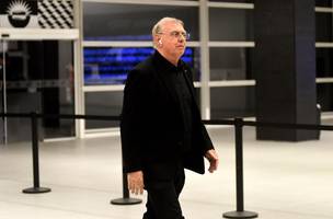 Presidente Osmar Stabile na chegada a Neo Quimica Arena para Corinthians x Barra pela quinta fase da Copa do Brasil. (Foto: Marcos Ribolli)