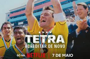 'Tetra: Acreditar de Novo': documentario mostra bastidores da lideranca de Dunga e dos gols de Romario e Bebeto. (Foto: Netflix/Divulgacao)