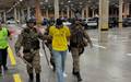 Torcedor do Boca Juniors e detido suspeito de racismo no Mineirao. (Foto: Guilherme Macedo