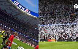 Atlético de Madrid é multado por protesto com papel higiênico