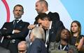 Aleksander Ceferin (esquerda), presidente da Uefa (Foto: Fabrice COFFRINI / AFP
