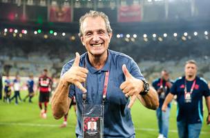 Bap, presidente do Flamengo, apos o titulo carioca. (Foto: Gilvan de Souza/Flamengo)