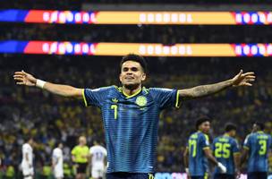 Comemoracao de Luis Diaz (Foto: Alfredo Estrella / AFP)