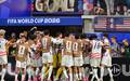 Comemoracao dos jogadores da selecao dos Estados Unidos (Foto: Frederic J. Brown / AFP