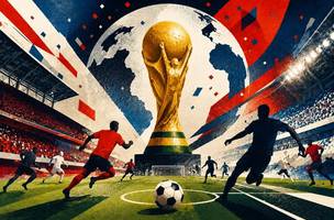 Copa do Mundo: torneio sera em tres paises pela primeira vez. (Foto: Imagem gerada por IA/Exame)