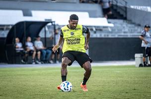 Fabiano Souza em treino do Ceara. (Foto: Gabriel Silva/Ceara)