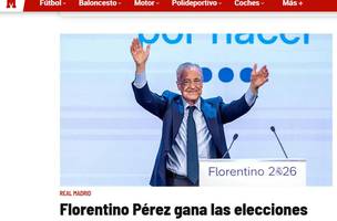 Florentino Perez reeleito presidente do Real Madrid. (Foto: Reproducao)