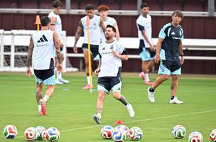 Lionel Messi em treino da Argentina. (Foto: IMAGN IMAGES via Reuters)