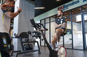 Neymar em sessao de fisioterapia em 06/06/2026 - selecao brasileira - Copa do Mundo 2026 (Foto: Nelson Terme/CBF/Direitos Reservados)
