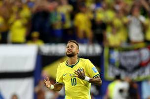 Neymar entra no lugar de Matheus Cunha em Brasil x Escocia Selecao. (Foto: Paul Childs/Reuters)