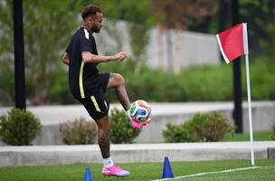 Neymar: jogador ficara de fora de jogo contra o Haiti. (Foto: Mauro PIMENTEL / AFP)